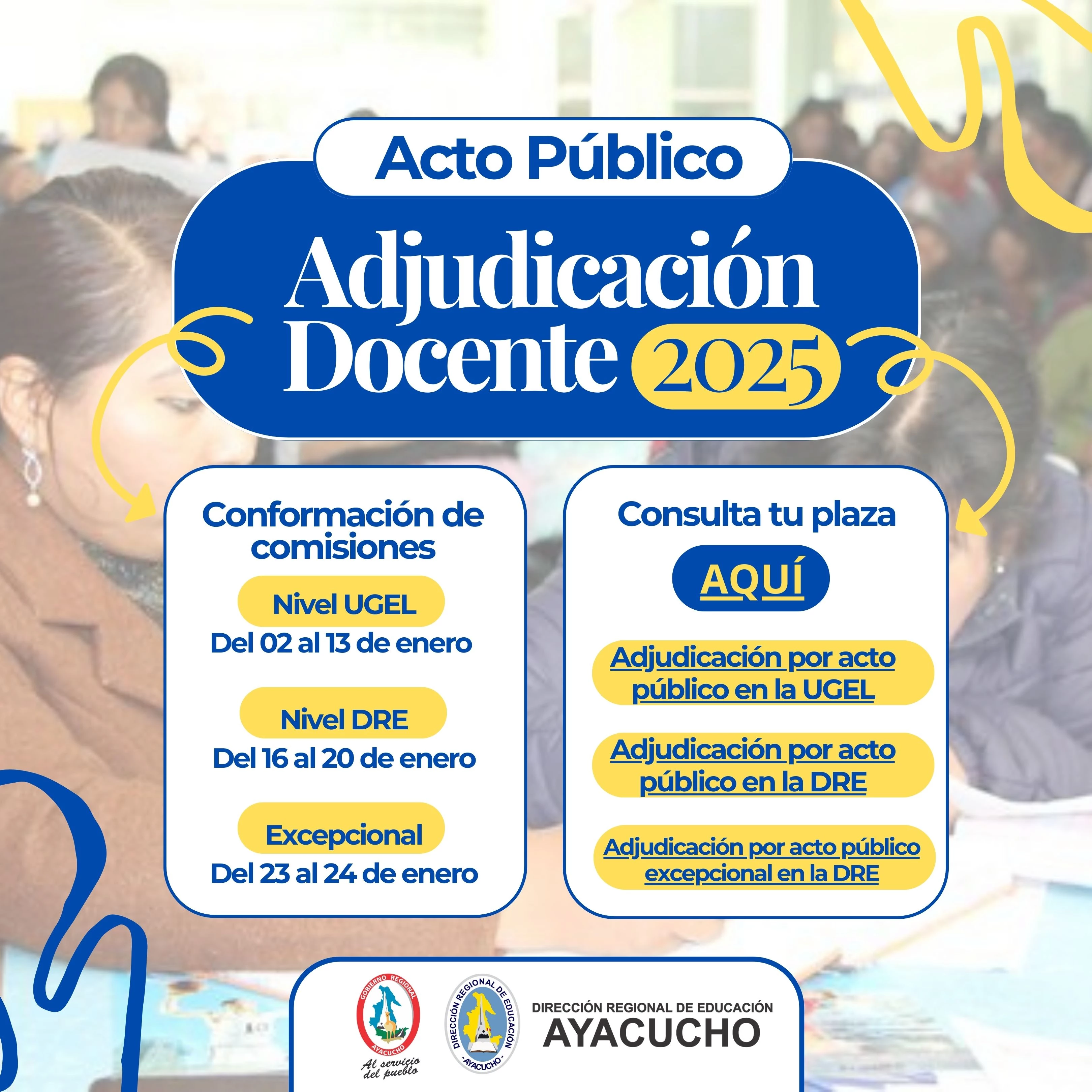 ADJUDICACIÓN POR ACTO PÚBLICO EXCEPCIONAL EN LA DRE AYACUCHO