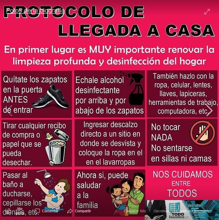 LLEGADA A  CASA EN PRIMER LUGAR ES MUY IMPORTANTE RENOVAR LA LIMPIEZA
