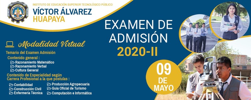 EXAMEN DE ADMISION 2020-II MODALIDAD VIRTUAL