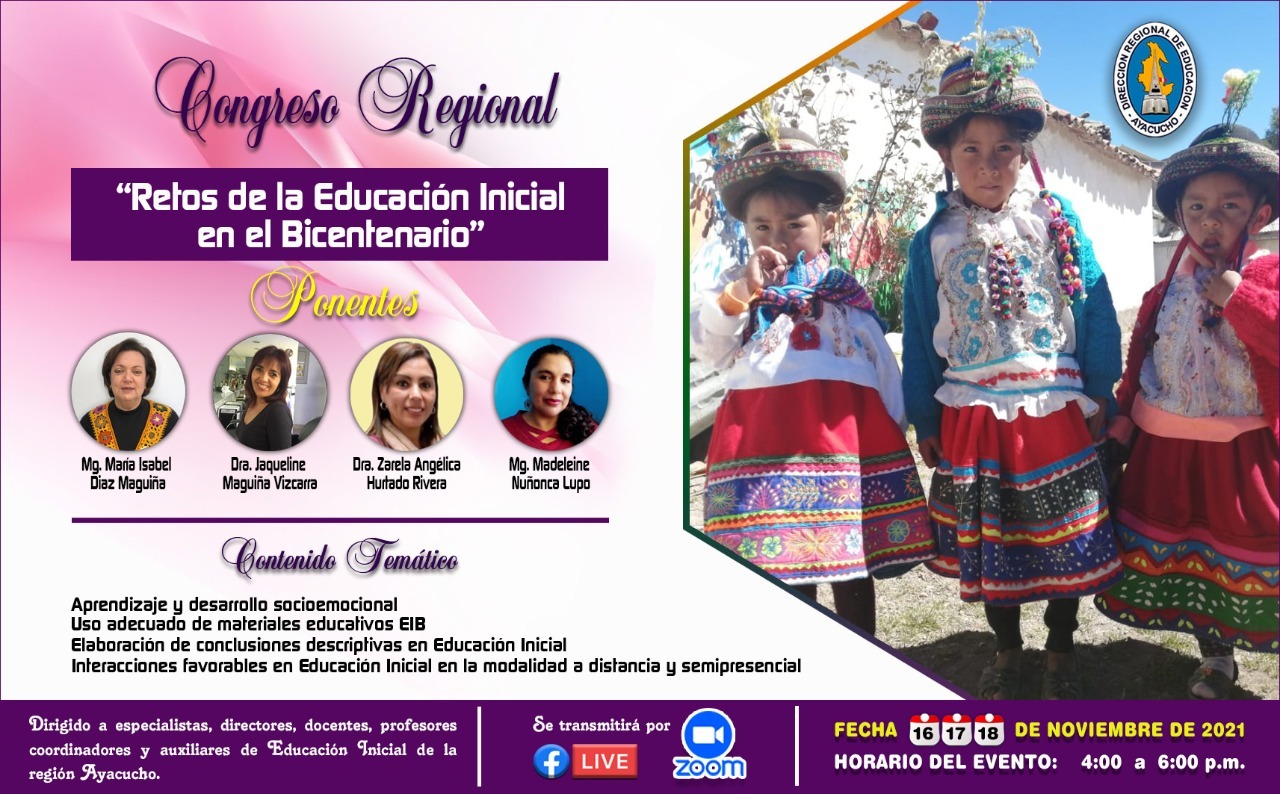 CONGRESO REGIONAL "RETOS DE LA EDUCACIÓN INICIAL EN EL BICENTENARIO"