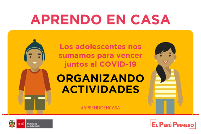 APRENDO EN CASA ORGANIAZNDO ACTIVIDADES